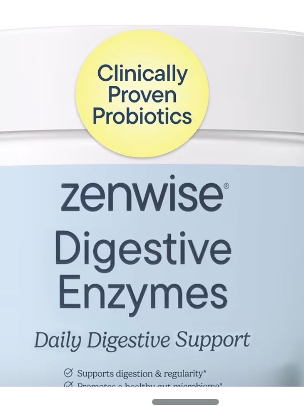 NIB Zenwise Natural Digestive Enzymes Probiotic for Gut Health Digestive Support